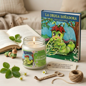Kit Vela Libro La Oruga Soñadora